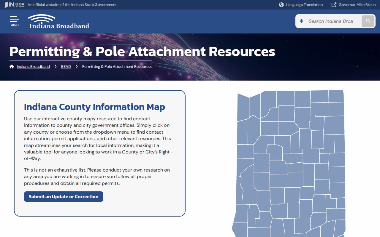 Indiana official town contact and permitting resource